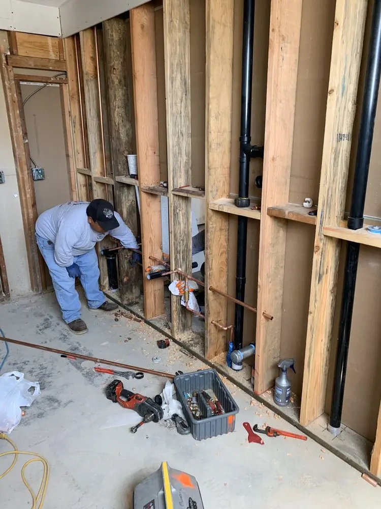 Commercial rough-in plumbing for Gas Line Repair in Awosting